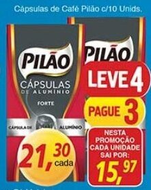 Supermercados Guanabara Capsulas de Cafe Pilao c/10 unids. oferta