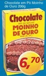 Supermercados Guanabara Chocolate em po Moinho de Ouro 200g oferta