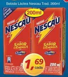Supermercados Guanabara Bebida Lactea Nescau Trad. 200ml oferta