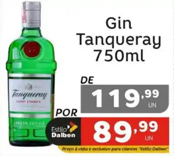 Supermercado Dalben Gin Tanqueray 750ml oferta