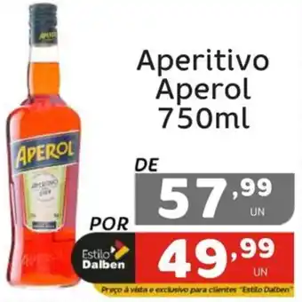 Supermercado Dalben Aperitivo Aperol 750ml oferta