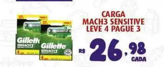 Bahamas Supermercados Carga Mach3 Sensitive Leve 4 Pague 3 oferta