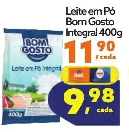 Supermercado Vitorino Leite em Pó Bom Gosto Integral 400g oferta