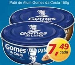 Supermercados Guanabara Pate de atum Gomes da Costa 150g oferta