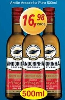 Supermercados Guanabara Azeite Andorinha Puro 500ml oferta