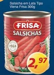 Supermercados Guanabara Salsicha em lata Tipo Viena Frisa 300g oferta