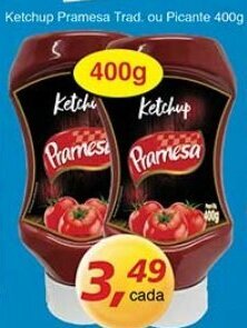 Supermercados Guanabara Ketchup Pramesa Trad. ou Picante 400g oferta