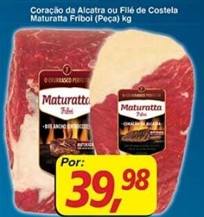 Supermercados Guanabara Coracao da Alcatra ou File de Costela Maturatta Friboi peca 1kg oferta