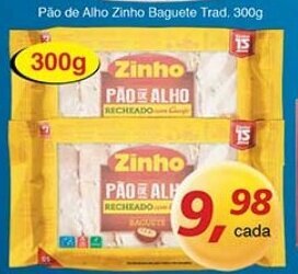 Supermercados Guanabara Pao de Alho Zinho Baguete Trad. 300g oferta
