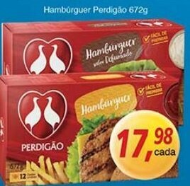 Supermercados Guanabara Hamburguer Perdigao 672g oferta