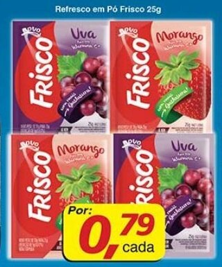 Supermercados Guanabara Refresco em po Frisco 25g oferta