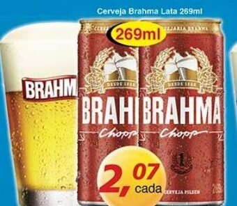 Supermercados Guanabara Cerveja Brahma lata 269ml oferta
