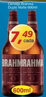 Supermercados Guanabara Cerveja Brahma Duplo Malte 600ml oferta