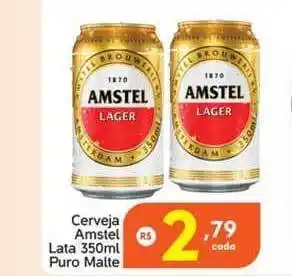 Bigmart Cerveja Amstel Lata Puro Malte 350ml oferta