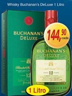 Supermercados Guanabara Whisky Buchman's De Luxe 1L oferta