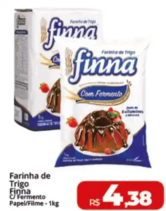 Rebouças Supermercados Farinha de Trigo Finna C/ Fermento Fermento Papel/Filme - 1kg oferta