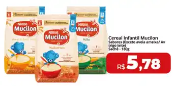 Cereal Infantil Mucilon Sabores (Exceto aveia ameixa/ Av trigo leite) Sachê - 180g