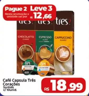 Café Capsula Três Corações Sortido c/10unid.