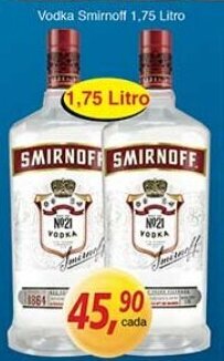 Supermercados Guanabara Vodka Smirnoff 1.75L oferta