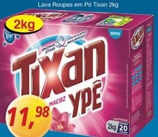 Supermercados Guanabara Lava Roupas em po Tixan 2kg oferta