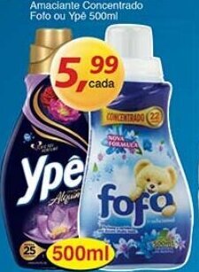 Supermercados Guanabara Amaciante Concentrado Fofo ou Ype 500ml oferta