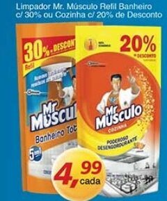 Supermercados Guanabara Limpador Mr.Musculo Refil Banheiro c/ 30% ou Cozinha c/ 20% de Desconto oferta