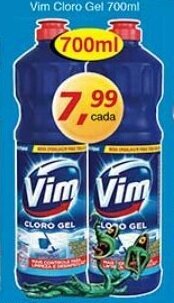 Supermercados Guanabara Vim Cloro Gel 700ml oferta