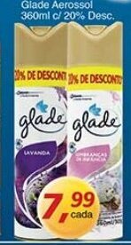 Supermercados Guanabara Glade Aerossol 360ml c/20% Desc. oferta