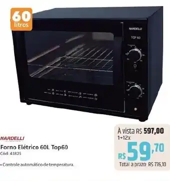Deltasul NARDELLI Forno Elétrico 60L Top60 oferta