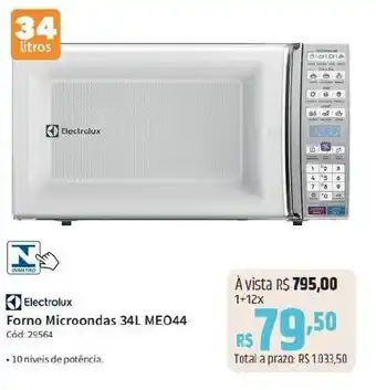 Electrolux Forno Microondas 34L ME044
