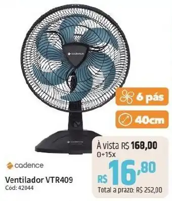 Deltasul Cadence Ventilador VTR409 Cód: 42044 oferta
