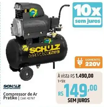 Deltasul SCHULZ Compressor de Ar Pratiko Cód: 42767 oferta