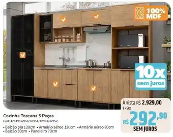 Deltasul Cozinha Toscana 5 Peças oferta