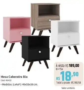 Deltasul Mesa Cabeceira Bia oferta