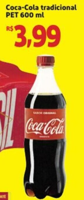 Extra Supermercado Coca-Cola Tradicional Pet 600ml oferta