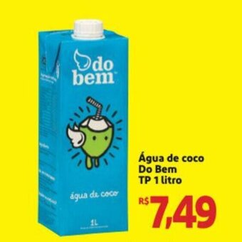 Extra Supermercado Agua de coco Do Bem Tp 1L oferta