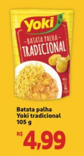 Extra Supermercado Batata Palha Yoki tradicional 105g oferta