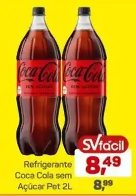 Supermercados São Vicente Refrigerante Coca Cola sem Açúcar Pet 2L oferta