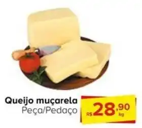 Carrefour Queijo muçarela Peça/Pedaço kg oferta