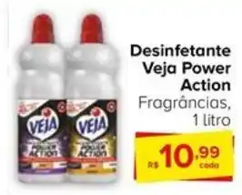 Carrefour Desinfetante Veja Power Action Fragrâncias, 1 litro oferta