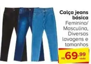 Calça jeans básica