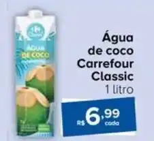 Carrefour Água de coco Carrefour Classic 1 litro oferta