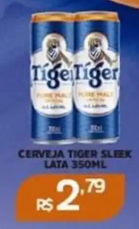 CERVEJA TIGER SLEEK LATA 350ML