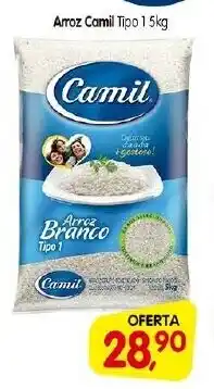 Cercadão Arroz Camil Tipo 1 5kg oferta