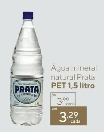 Coop Água mineral natural Prata PET 1,5 litro oferta
