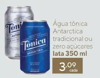 Coop Água tônica Antarctica tradicional ou zero açúcares lata 350 ml oferta