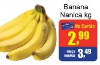Supermercados Paraná Banana Nanica 1kg oferta