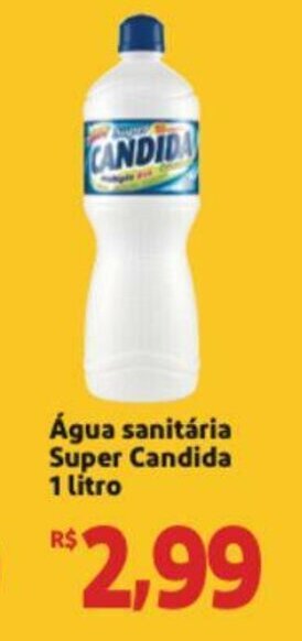 Extra Supermercado Agua Sanitaria Super Candida 1L oferta