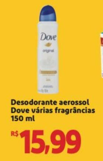 Extra Supermercado Desodorante aerossol Dove varias fragrancias 150ml oferta