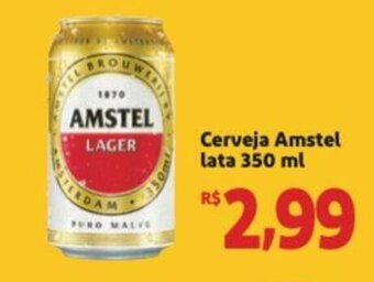 Extra Supermercado Cerveja Amstel lata 350ml oferta